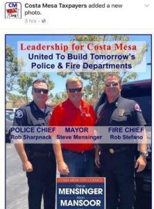 Costa Mesa says public safety officials did not endorse mayor in photo